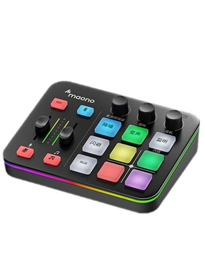 ماونو خلاط صوت للألعاب من MAONO، واجهة صوتية مع مضخم صوت احترافي، RGB، بلوتوث، طاقة وهمية 48 فولت للبث المباشر، البث الصوتي، إنشاء المحتوى، الألعاب MaonoCaster G1 NEO (غير مخصص لميكروفون USB) - Image 1